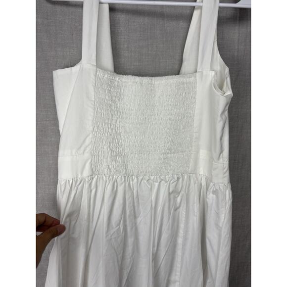 New With Tags Stellah Anthropologie Sleeveless Rouch Back Size L White - Picture 4 of 7